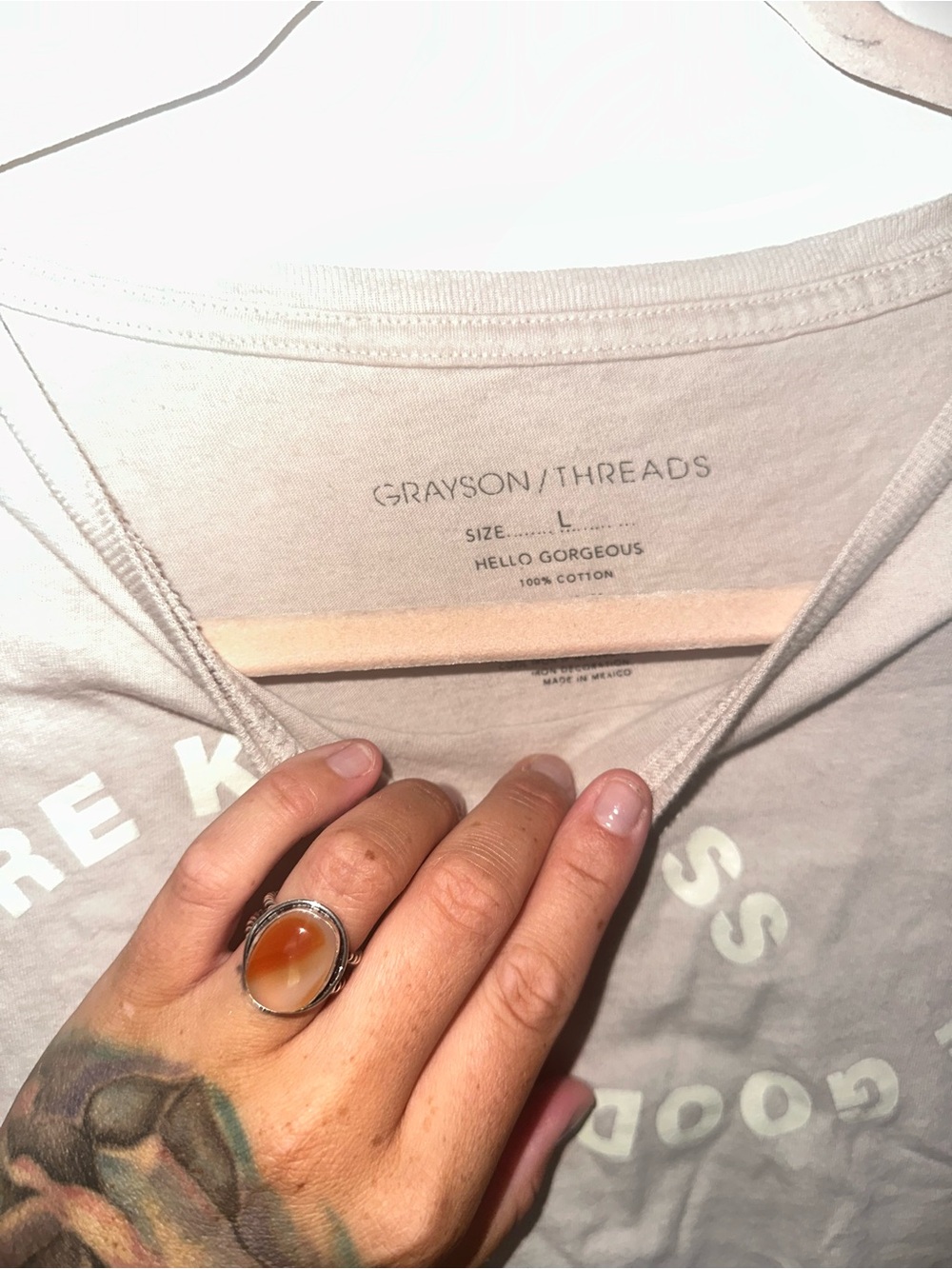 Greyson/Threads More Kindness More Good Vibes Cropped Tee - Picture 4 of 5